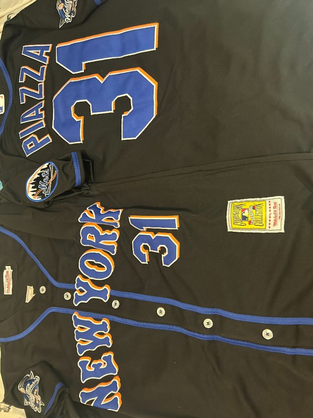 2000 NEW YORK METS MIKE PIAZZA Men's JERSEY M,L,XL,2X,3X by Mitchell & Ness NWT - Picture 2 of 7